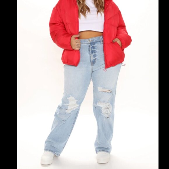 Fashion Nova Vibin Vintage 90's Slacker Straight Leg Jeans - Picture 1 of 10